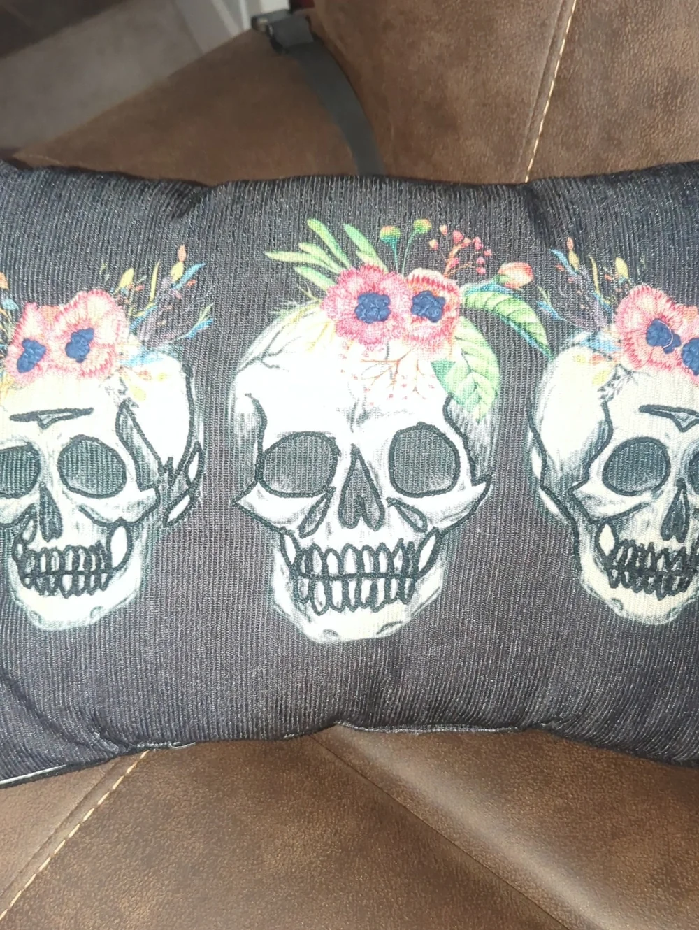 Decorative Skull Throw Pillow